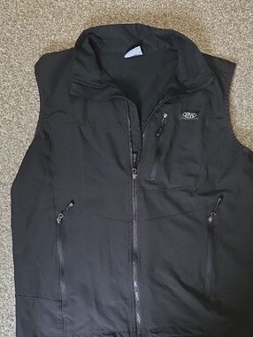 Men's Black Softshell Vest - Unbranded